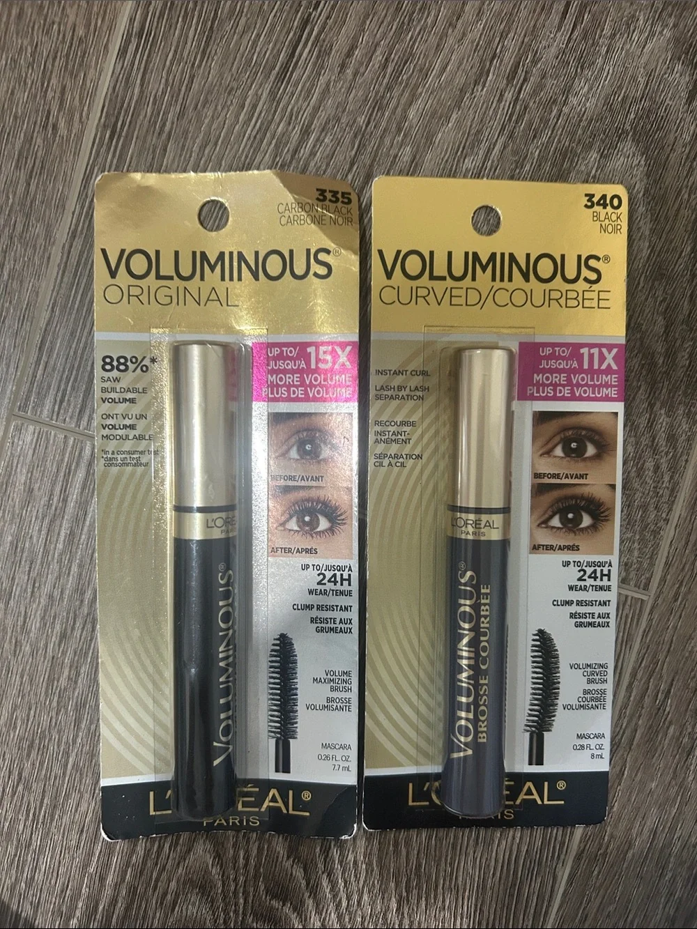 2X L'Oréal Voluminous Mascara Duo in Black & Carbon Black 🌸 FIRM PRICE 🌸